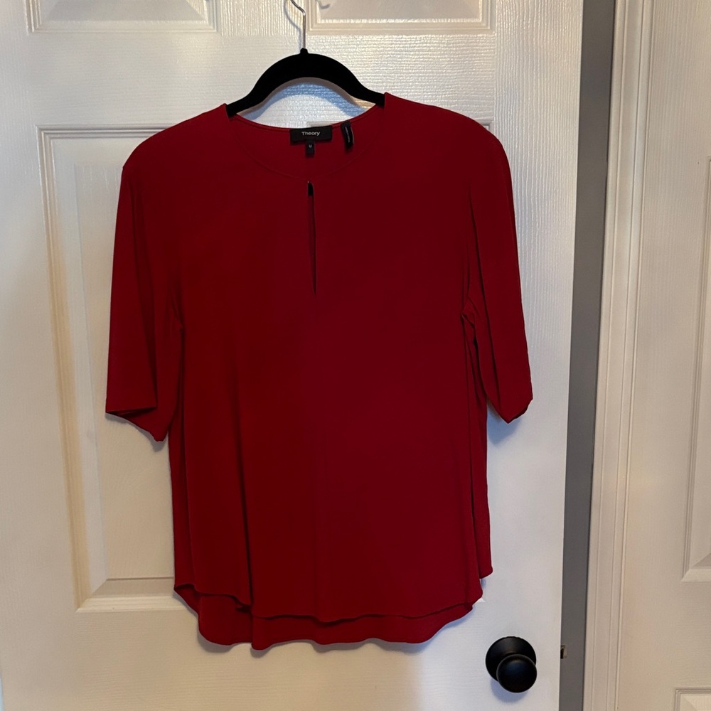 Theory Red Women's Blouse
